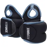Fitforce WRIST WEIGHT 2 x 1,5 KG Závaží na zápěstí, černá, velikost