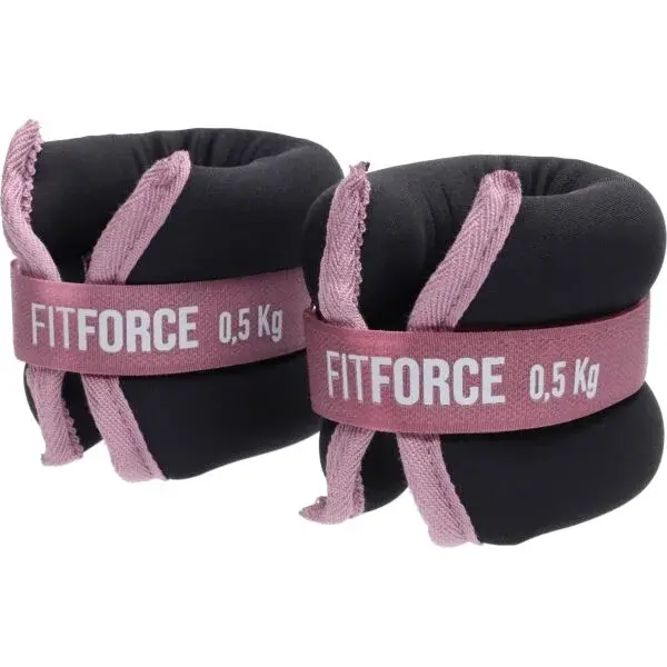 Fitforce ANKLE 2 x 0,5 KG Závaží na kotníky, černá, velikost
