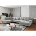 Sit & More SEDACÍ SOUPRAVA, textil, barvy stříbra