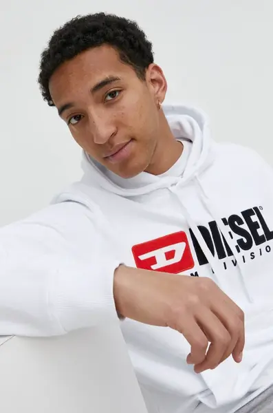 Bavlněná mikina Diesel S-GINN-HOOD-DIV