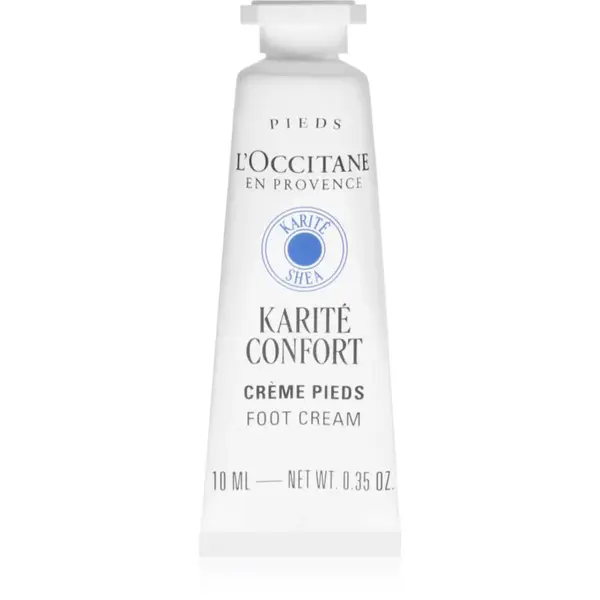 L’Occitane Shea Butter Comfort Foot Cream intenzívny krém na nohy 10 ml