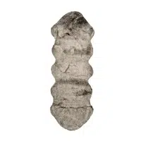 XXXL KOŽEŠINOVÝ KOBEREC, 60/180 cm, hnědá, olivově zelená