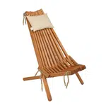 Gardenson ZAHRADNÍ RELAXAČNÍ ŽIDLE, dřevo, textil