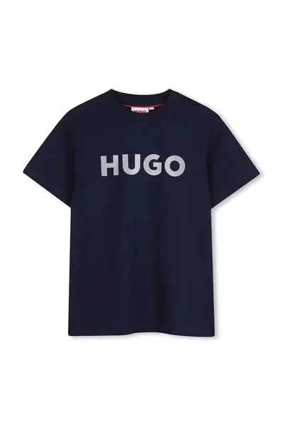 Dětské bavlněné tričko HUGO