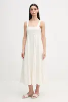 Šaty s příměsí lnu Dkny