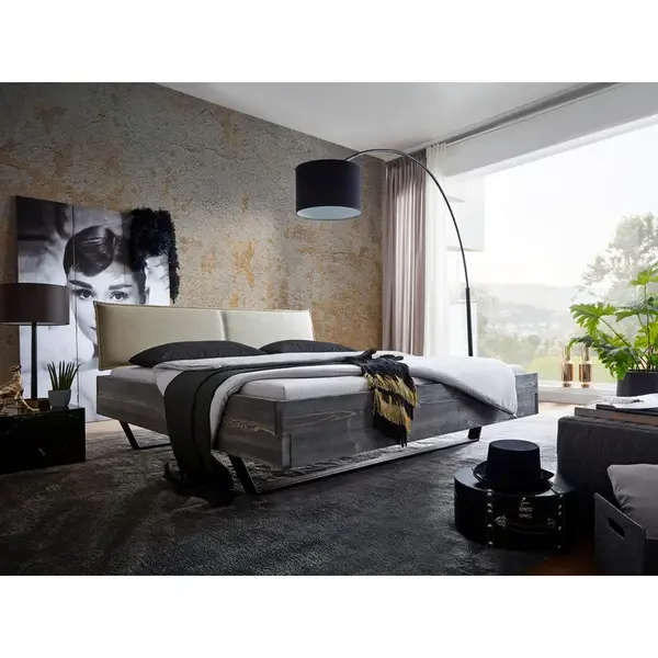 Livetastic TRÁMOVÁ POSTEL, 180/200 cm, šedá, černá, béžová