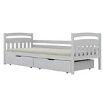 Postel Tosia velké zásuvky 80x160 bílá