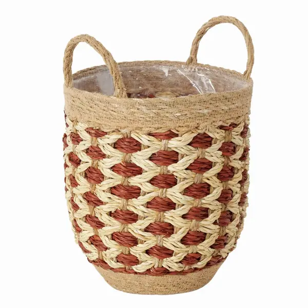 KVĚTINÁČ přírodní materiály, 24/24/34 cm