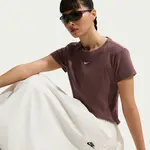 Nike Sportswear Womens Tight Ribbed Short-Sleeve T-Shirt S