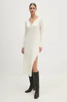 Šaty Pepe Jeans IZABEL DRESS béžová barva, midi, PL953586