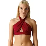 GOLDBEE CROSS Dámský vrchní díl plavek, vínová, velikost