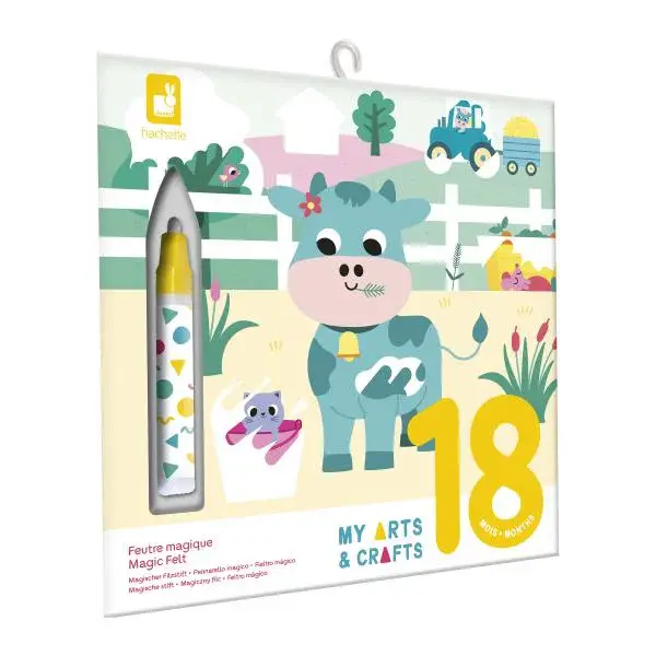 Janod My arts&crafts Mini Sametové omalovánky Farma od 18 měsíců