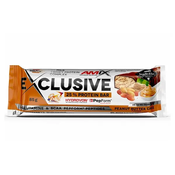 AMIX Exclusive protein bar dort s arašídovým máslem 85 g