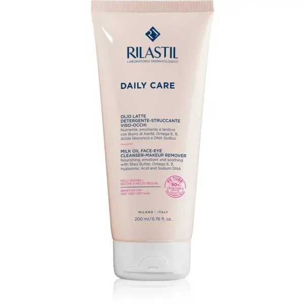 Rilastil Daily Care jemné odličovacie mlieko pre citlivú a suchú pleť 200 ml