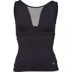 GOLDBEE SHAPING LONG TOP MESH Dámský top, černá, velikost