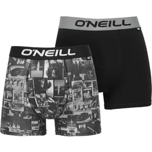 O'Neill BOXER HERITAGE COLLAGE 2-PACK Pánské boxerky, černá, velikost