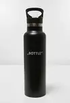 Survival bottle with letters black