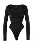 Misspap Košeľové body  čierna
