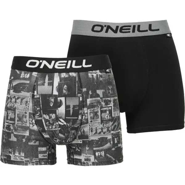 O'Neill BOXER HERITAGE COLLAGE 2-PACK Pánske boxerky, čierna, veľkosť