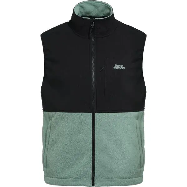 Horsefeathers DUVAL FLEECE VEST Pánska flísová vesta, čierna, veľkosť