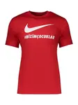 NIKE Funkčné tričko  červená / biela