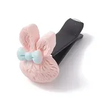 Rabbit with Bowknot Resin Car Air Vent Clips