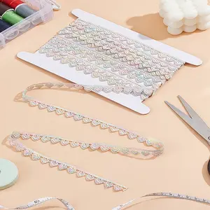 5 Yards Polyester Heart Lace Trim Ribbon