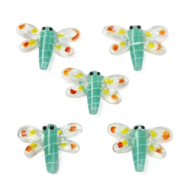 5Pcs Autumn Theme Handmade Lampwork Beads