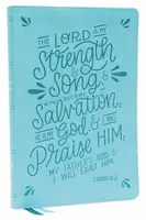 NKJV, Thinline Bible, Verse Art Cover Collection, Leathersoft, Teal, Red Letter, Thumb Indexed, Comfort Print - Thomas Nelson