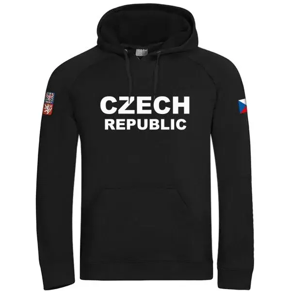 PROGRESS CZ HOODY MAN Pánska mikina pre fanúšikov, čierna, veľkosť