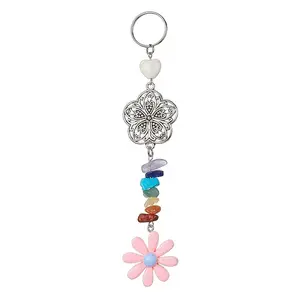 Flower Resin Keychains