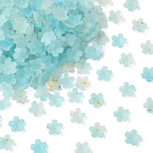 93G Frosted Acrylic Bead Caps