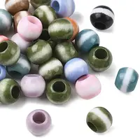 Opaque Acrylic European Beads