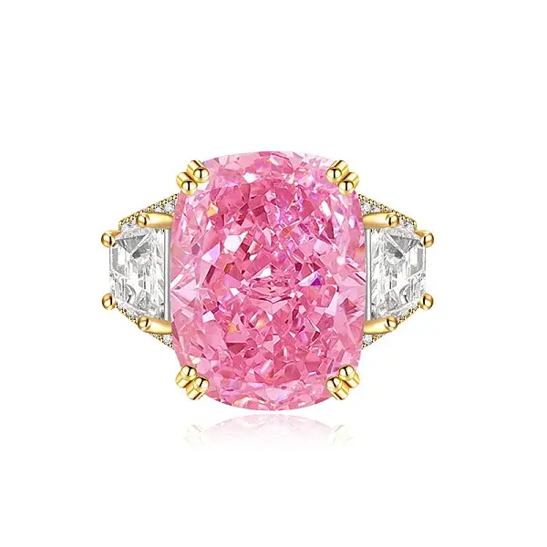 Brass Micro Pave Cubic Zirconia Finger Rings