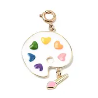 Brass Enamel Palette Pendant Decorations