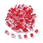 100Pcs Baking Paint Transparent Glass Beads