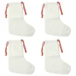 Linen Heat Transfer Christmas Stocking Pendant Decorations