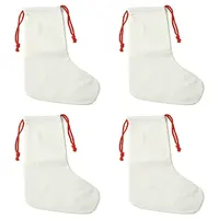 Linen Heat Transfer Christmas Stocking Pendant Decorations
