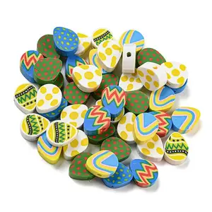 50Pcs Handmade Polymer Clay Beads