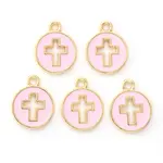 Light Gold Plated Alloy Enamel Pendants