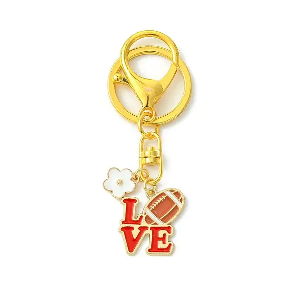Alloy Enamel Pendants Keychain