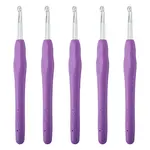 TPR Handle Aluminum Crochet Hook Needles