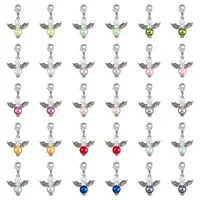 Angel Tibetan Style Alloy & Acrylic Pendant Decorations