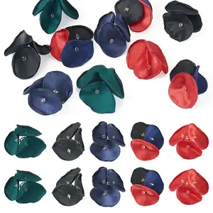 20Pcs 5 Style Silk Artificial Rose Flower Pendant