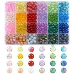 600Pcs 24 Styles Mixed Styles Transparent Glass Beads Strands