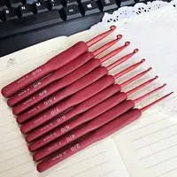 9Pcs Aluminum Diverse Size Crochet Hooks Set