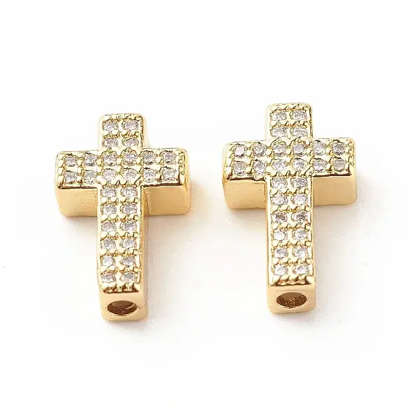 Rack Plating Brass Cubic Zirconia Beads