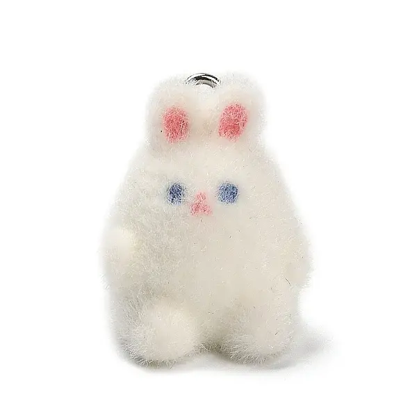 Flocky Opaque Resin Pendants