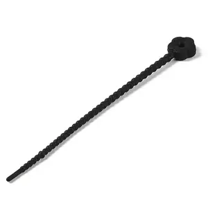 Flower Shape Silicone Cable Zip Ties