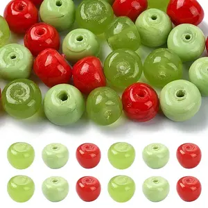 30Pcs 3 Colors Handmade Lampwork Beads